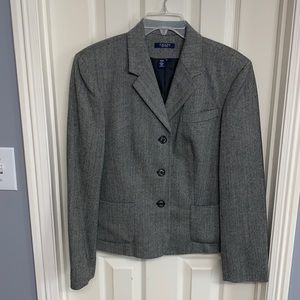 CHAPS Black tweed blazer